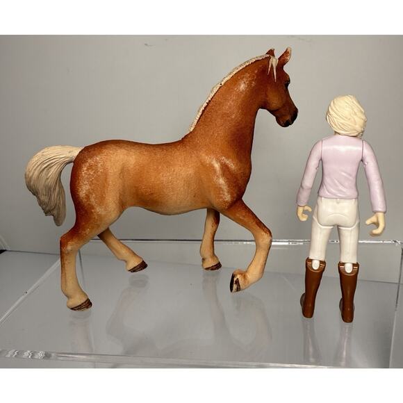 SCHLEICH Horse Lot Clydesdale Tennessee Walker Andalusian Arabian & Blonde Rider - Picture 9 of 9